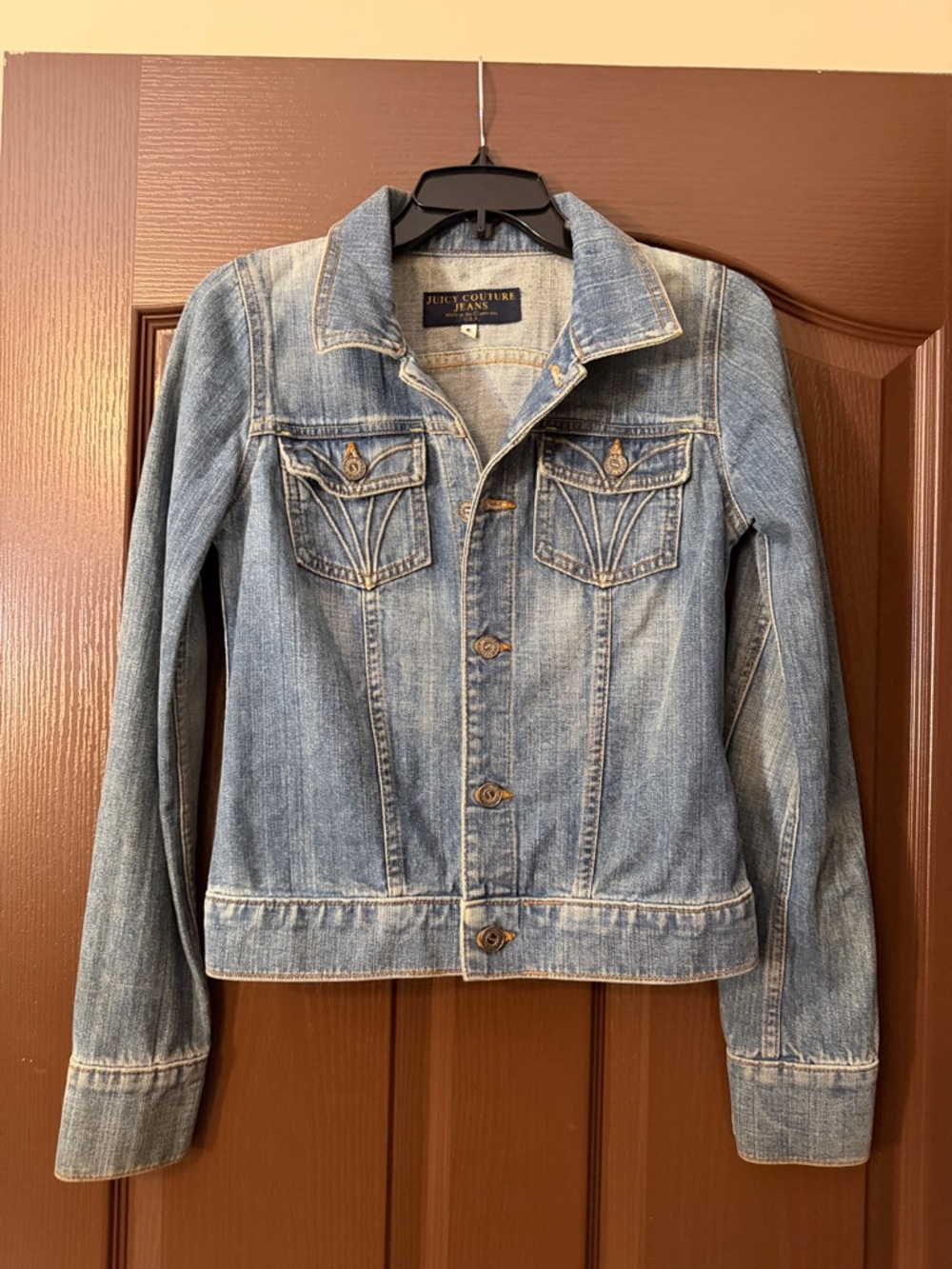 Juicy Couture Faded Blue Denim Jacket